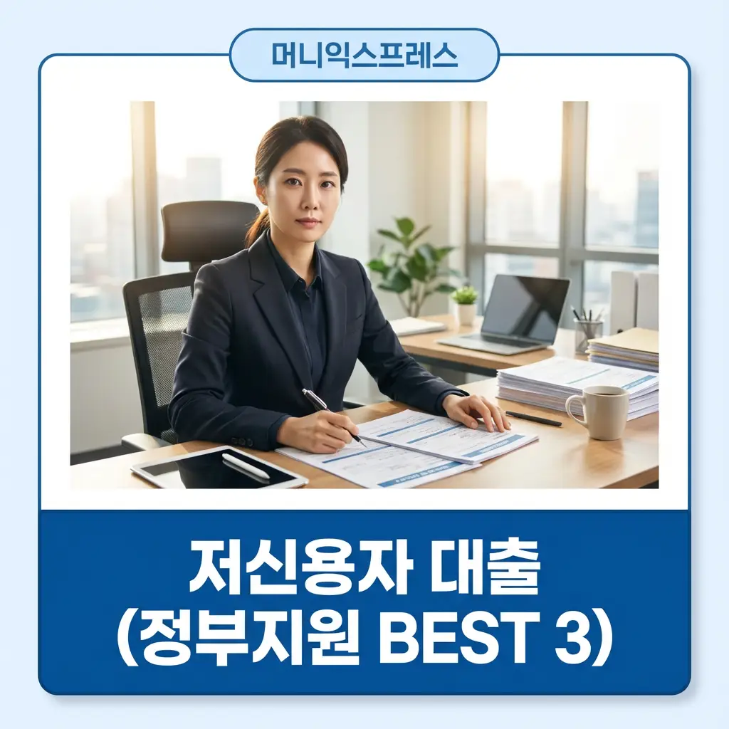 저신용자를 위한 정부지원 대출 BEST 3 추천 가이드 머니익스프레스 썸네일