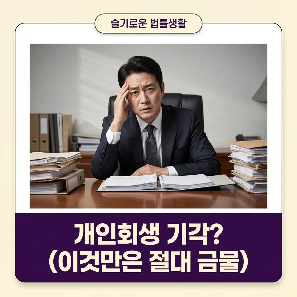 개인회생 신청 기각을 막기 위한 절대 금물 행동과 주의사항 가이드 썸네일