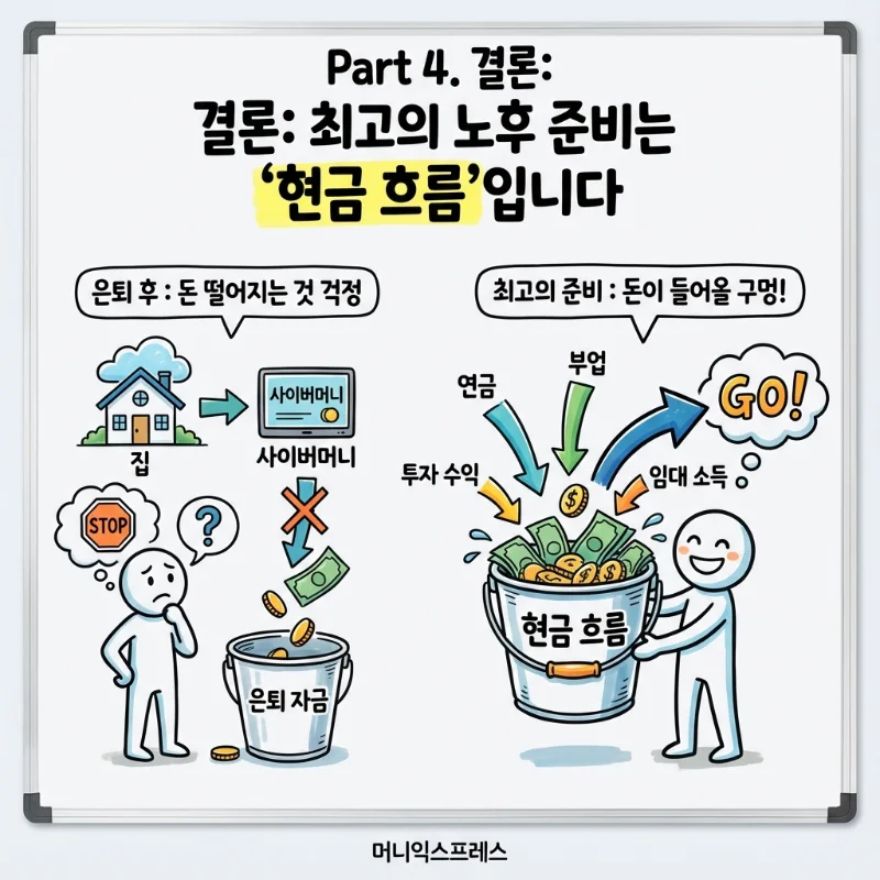 안정적인 노후 생활을 위해 집을 현금 흐름으로 바꾸는 주택연금의 중요성 결론