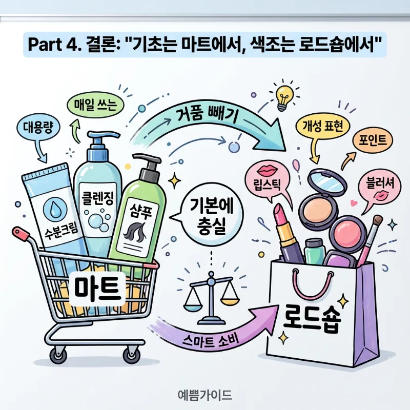 트레이더스 코스트코 화장품 현명한 소비 가이드: 기초는 마트 대용량, 색조는 로드숍