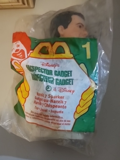 McDonald's Happy Meal toy 'Inspector Gadget Narvik 7 Sparker' #1 from Disney's Inspector Gadget promotion