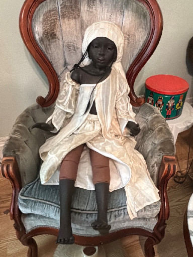 Cloth art doll from the 'Daddy's Long Legs' collection by Karen Germany