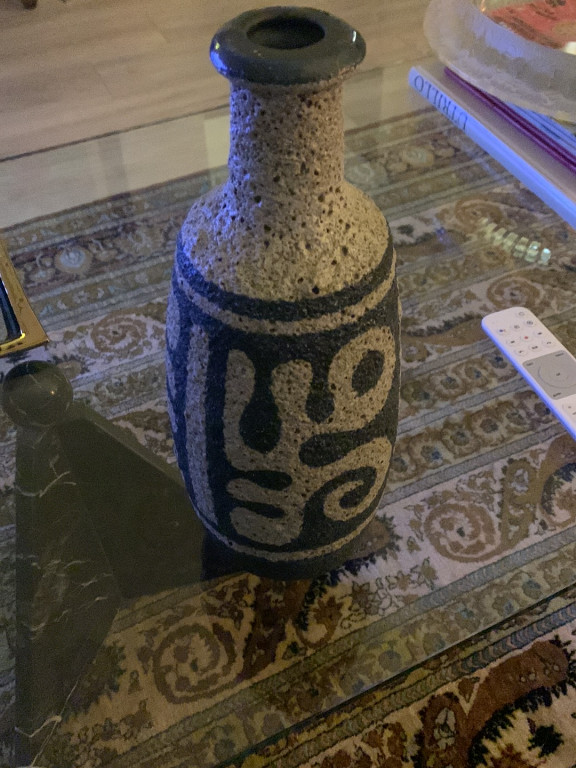 Vase en céramique avec motifs abstraits par Lapid Israel