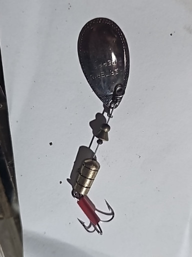 Vintage metal spinner fishing lure