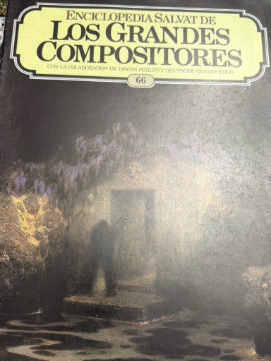 Libro enciclopédico 'Enciclopedia Salvat de Los Grandes Compositores', volumen 66, publicado por Editorial Salvat