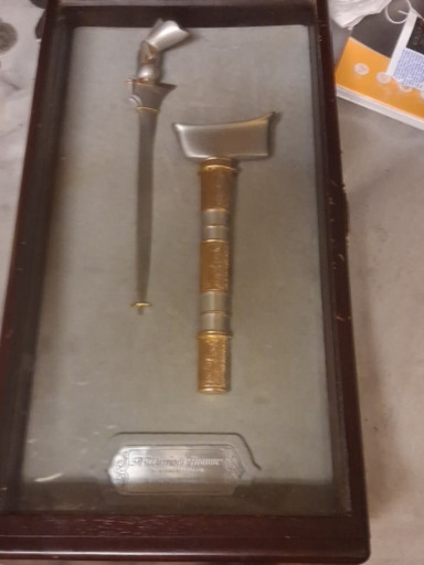 Pewter miniature keris (traditional Malay dagger) by Royal Selangor