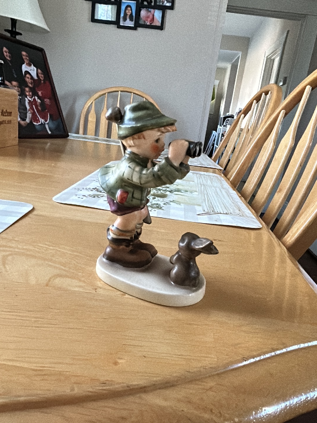 Porcelain figurine titled 'Good Hunting' by Hummel/Goebel