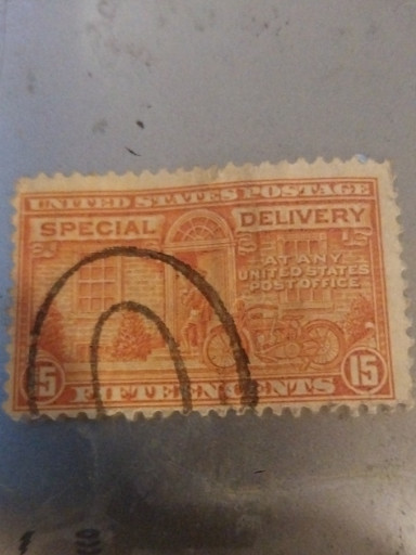 United States 15-cent Special Delivery stamp, Scott Catalogue #E13