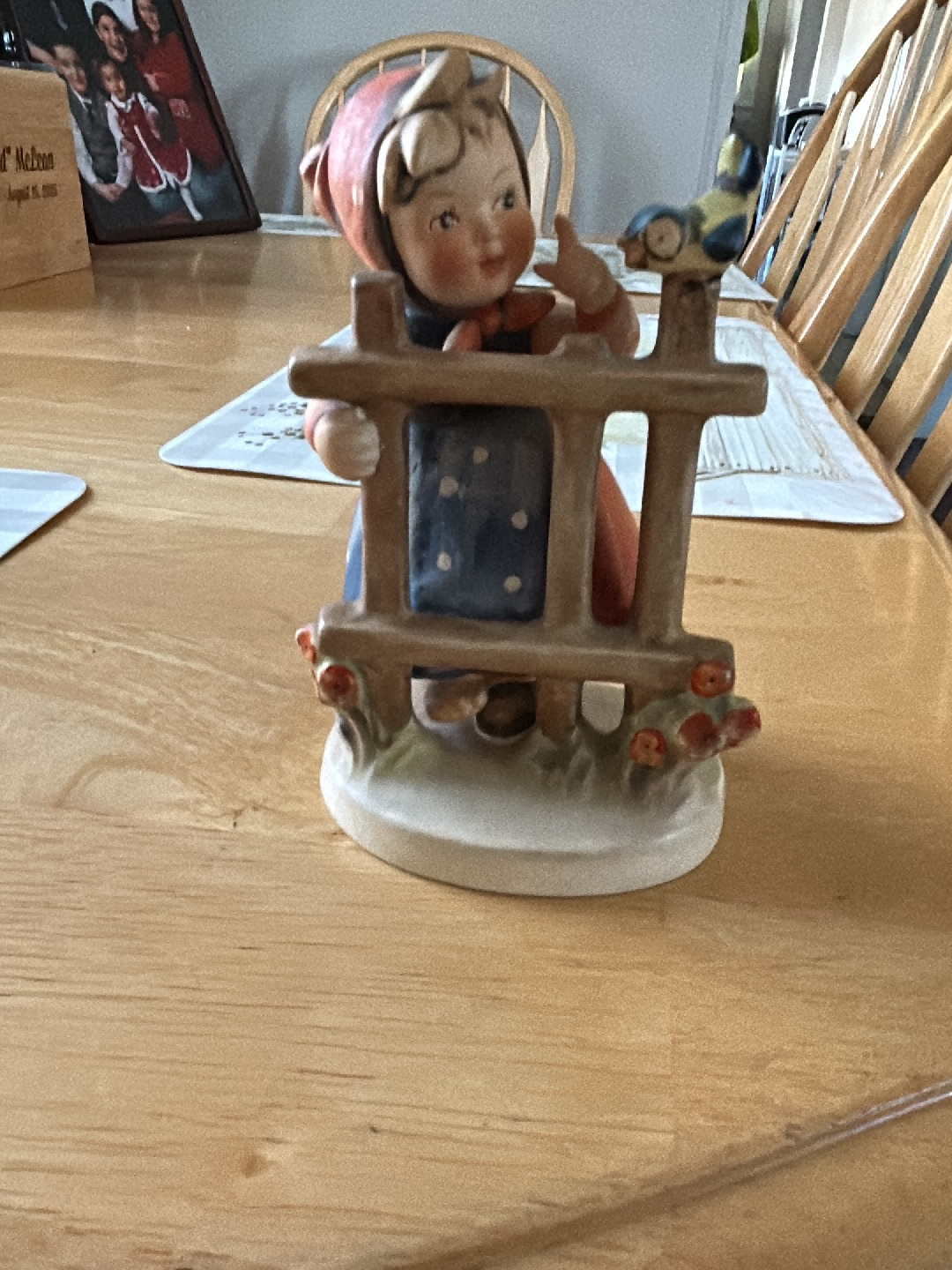 Porcelain figurine titled 'Signs of Spring' by Goebel Hummel