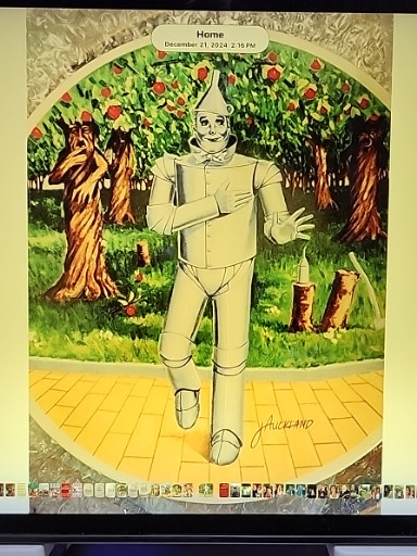 Collector plate titled 'If I Only Had a Heart' by James Auckland, featuring the Tin Man from The Wizard of Oz