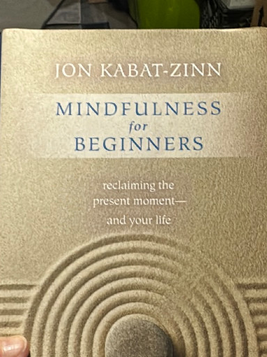 Paperback book titled 'Mindfulness for Beginners' by Jon Kabat-Zinn