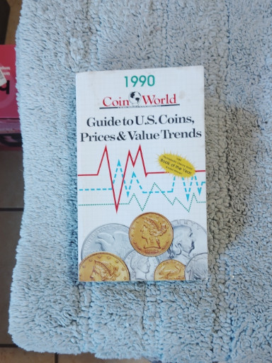 Book titled '1990 Coin World Guide to U.S. Coins, Prices & Value Trends' published by Coin World