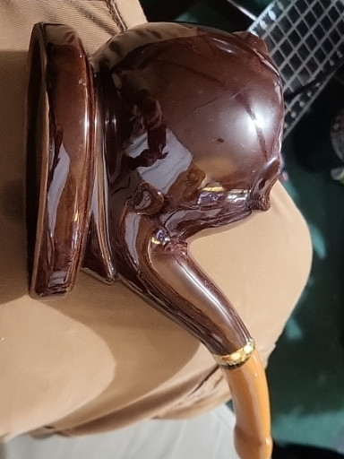 Ceramic panther pipe ashtray by AAT Parma