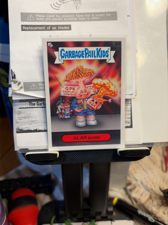 Garbage Pail Kids trading card titled 'Alan Bomb' from the 2024 Kids-At-Play series by Topps