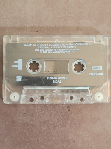 Audio cassette tape of 'Tidal' by Fiona Apple with original case and insert