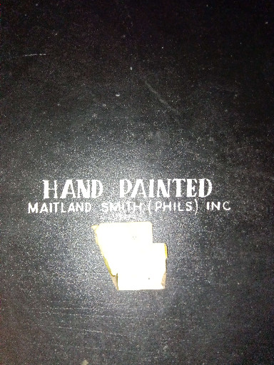 Hand-painted tray table by Maitland Smith (Phils.) Inc.