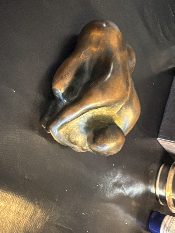 Sculpture en bronze abstraite signée 'Boucher'