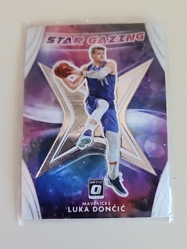 2020-21 Panini Donruss Optic 'Star Gazing' basketball trading card featuring Luka Doncic #4