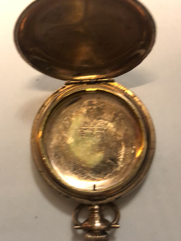 Gold-filled hunting case pocket watch by Waltham