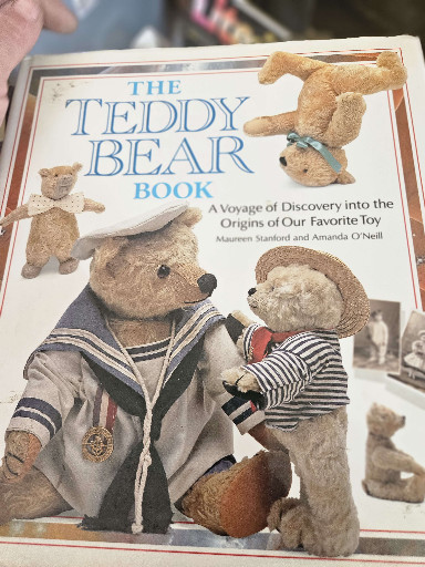 Book titled 'The Teddy Bear Book: A Voyage of Discovery into the Origins of Our Favorite Toy' by Maureen Stanford and Amanda O'Neill