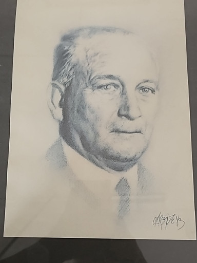 Fotografía impresa titulada 'Retrato de Francisco Largo Caballero'