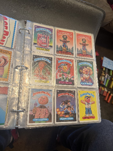 Collection of vintage Garbage Pail Kids trading cards from Series 2 and 3, produced by Topps