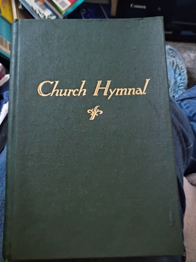 Hardcover Church Hymnal with shaped note notation