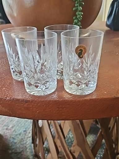 Set of four Waterford Crystal tumblers in the Lismore pattern
