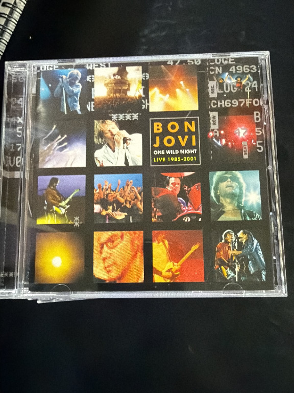 CD album titled 'One Wild Night: Live 1985-2001' by Bon Jovi