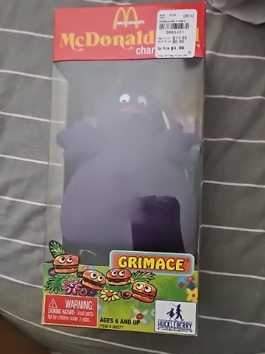 Vinyl figure of Grimace McDonaldland character by Huckleberry Toys, limited edition SDCC 2008 release