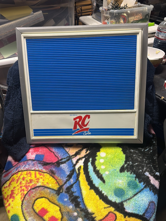 Vintage RC Cola (Royal Crown Cola) advertising sign