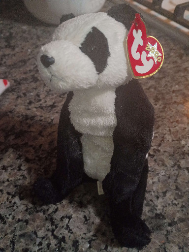 Ty Beanie Baby plush toy titled 'China' the Panda