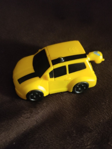 Plastic toy 'Bumblebee' Transformers figure from McDonald's Happy Meal by Hasbro