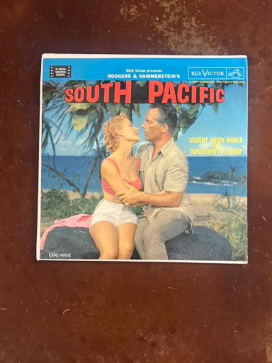 Vinyl LP soundtrack album 'South Pacific' by Rodgers & Hammerstein, RCA Victor Records, sealed never opened