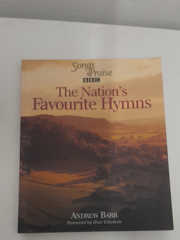 Book titled 'The Nation's Favourite Hymns' by Andrew Barr
