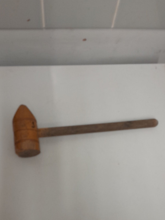 Wooden gavel mallet