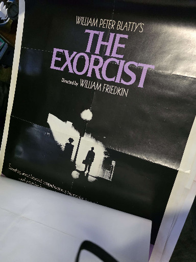 Original 1973 movie poster for 'The Exorcist' directed by William Friedkin