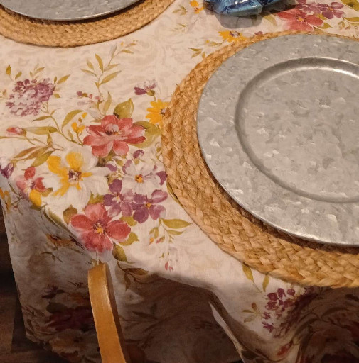 Galvanized metal charger plates