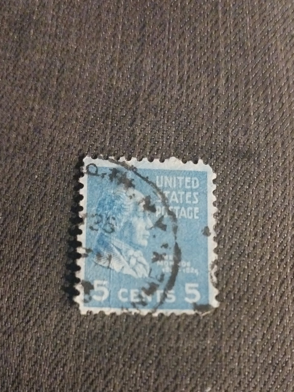 United States 5-cent postage stamp featuring James Monroe from the Presidential Series