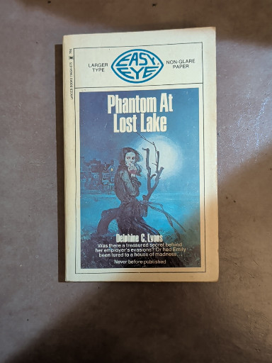 Paperback book titled 'Phantom at Lost Lake' by Robbie R. Lunt