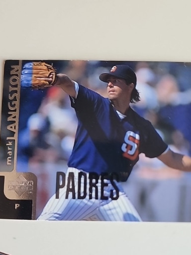 1997 Upper Deck baseball card featuring Mark Langston, San Diego Padres