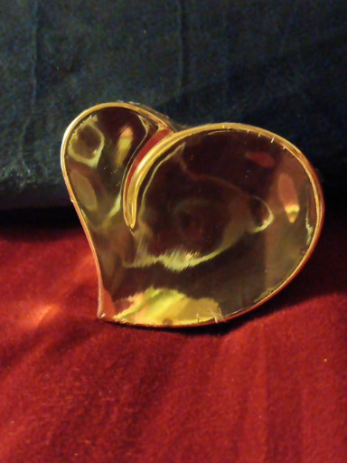 Silver-plated heart-shaped trinket box issued by Walmart