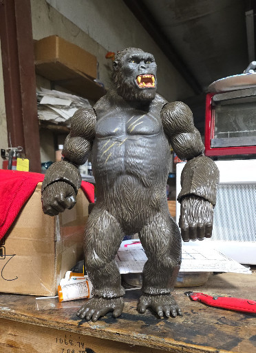 Vinyl or resin figure of King Kong