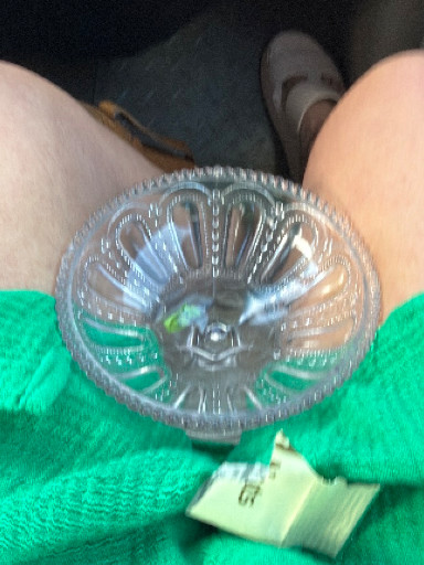 Pressed glass compote in the Wisconsin pattern (also known as Beaded Dewdrop) by U.S. Glass Company
