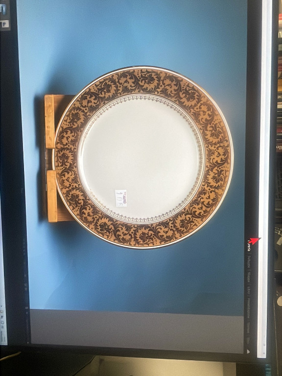 Piatto decorativo in porcellana fine 'Grandee' di Minton