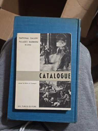 Vintage catalogue titled 'Catalogo della Galleria Nazionale Palazzo Barberini Roma' published by Del Turco Editore
