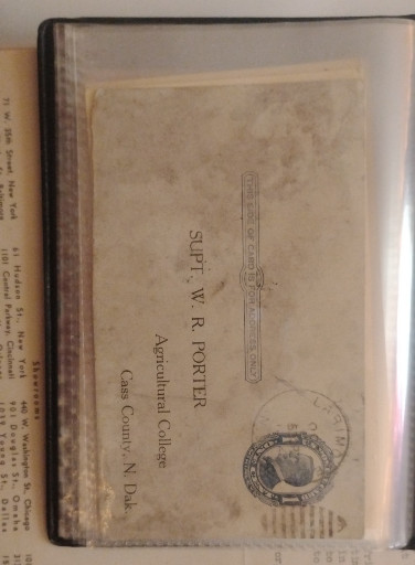 Vintage postal card issued by the U.S. Department of Agriculture, Division of Entomology, addressed to Cass County, Nebraska