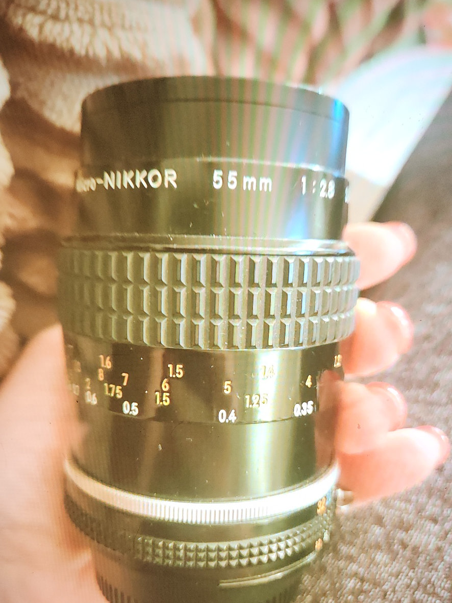 Nikon Micro-Nikkor 55mm f/2.8 camera lens