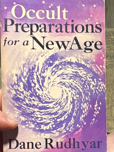 Paperback book titled 'Occult Preparations for a New Age' by Dane Rudhyar