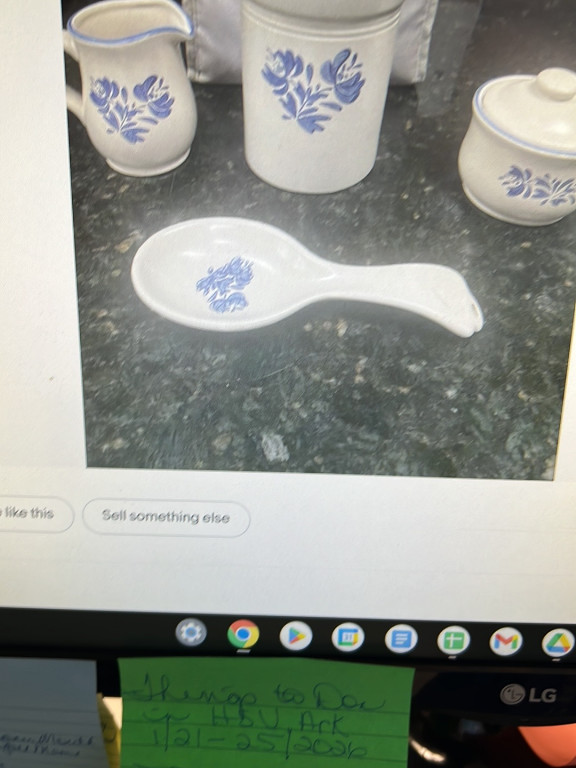 Stoneware kitchen set from Pfaltzgraff 'Yorktowne' collection